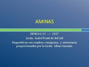 AMINAS SEMANA 23 2017 Licda Isabel Fratti de