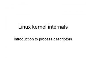 Linux kernel internals
