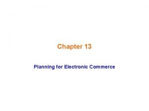 Learning objectives of e-commerce