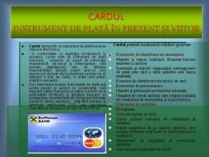 CARDUL INSTRUMENT DE PLAT N PREZENT I VIITOR