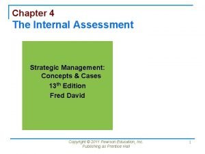 Internal assessment in strategic management