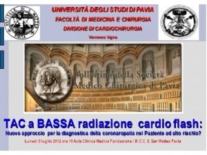 090110 UNIVERSIT DEGLI STUDI DI PAVIA FACOLT DI