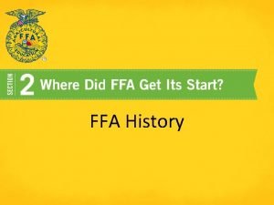 What is the ffa creed