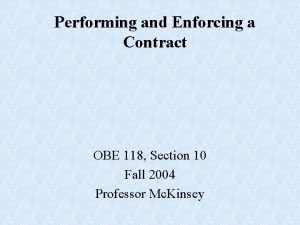 Obe contract
