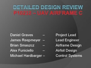 Uav airframe design