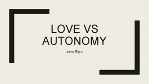 Love in jane eyre Love in jane eyre