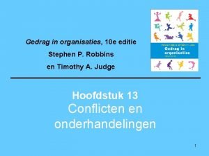 Gedrag in organisaties 10 e editie Stephen P