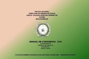 Uniforme colegio policia