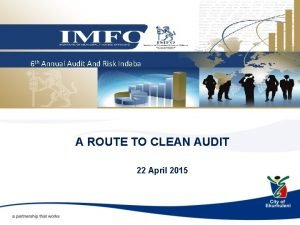 6 th Annual Audit And Risk Indaba A
