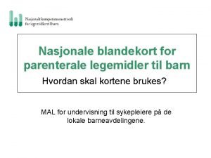 Blandekort for barn