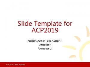 Acp template