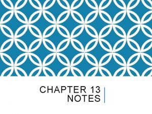 CHAPTER 13 NOTES SECTION 1 A TECHNOLOGICAL REVOLUTION