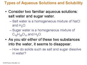 Solubility rules pearson