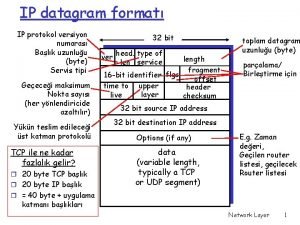 Ip datagram format