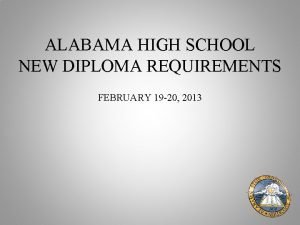 Alabama high school graduation requirements
