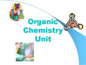 Organic Chemistry Unit What is Organic Chemistry The