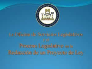 Oficina de servicios legislativos