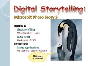 Microsoft photo story 3