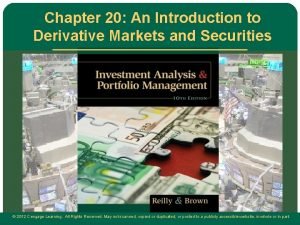 Derivative in investing