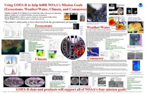 Using GOESR to help fulfill NOAAs Mission Goals