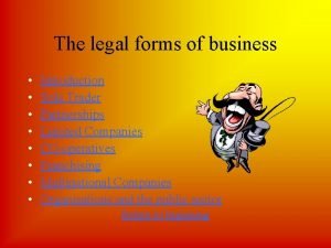 Sole trader introduction Sole trader introduction
