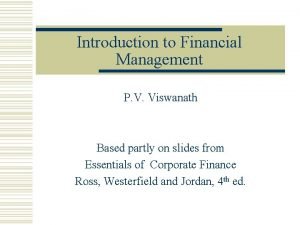 What is financial management