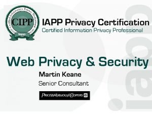 IAPP Privacy Certification Certified Information Privacy Professional Web