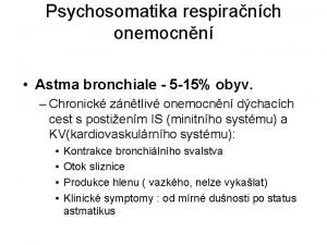 Astma psychosomatika