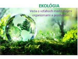 Ekolgia