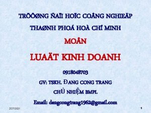 TRNG AI HOC CO NG NGHIEP THANH PHO