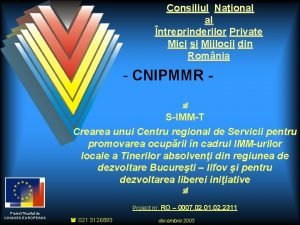 Consiliul Naional al ntreprinderilor Private Mici i Mijlocii