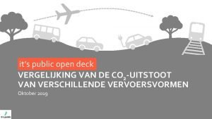 its public open deck VERGELIJKING VAN DE CO