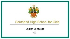 Southend high school for girls