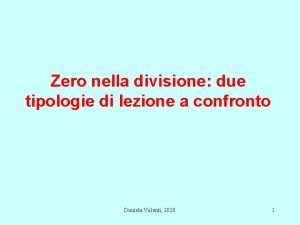 Zero nella divisione