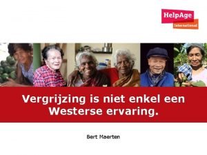 Vergrijzing