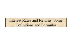Effective annual rate formula