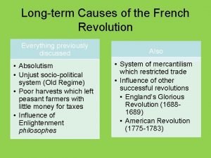 American revolution causes and effects