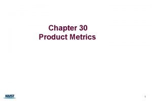 Chapter 30 Product Metrics 1 Mc Calls Triangle