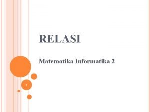 Relasi pengurutan sebagian Relasi pengurutan sebagian