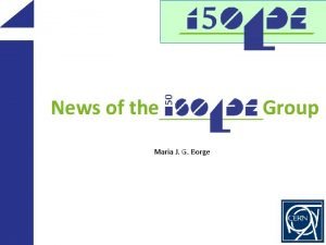 News of the Maria J G Borge Group