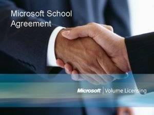 Microsoft school agreement