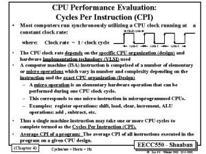 Cpu performance rating