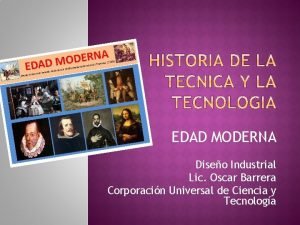 Inventos de la edad moderna