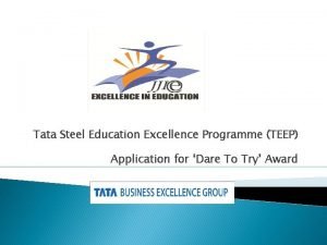 Tata education excellence program