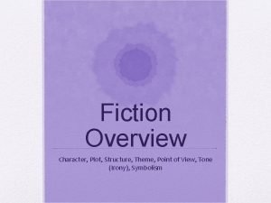 Fiction Overview Character Plot Structure Theme Point of