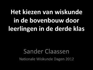 Sander claassen