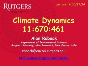 Lecture 14 102714 Climate Dynamics 11 670 461