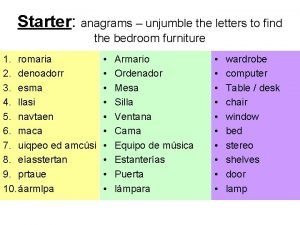 Unjumble letters