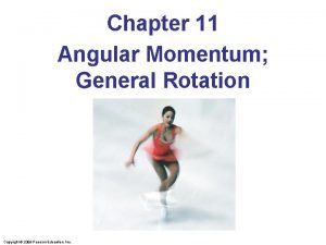 Chapter 11 Angular Momentum General Rotation Copyright 2009