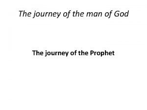 Elijah and elisha journey map